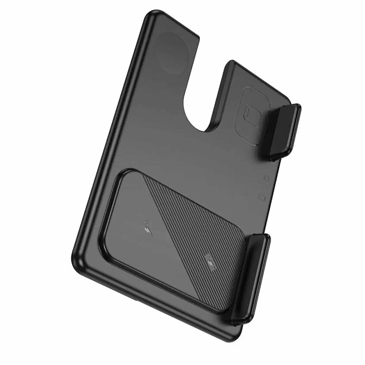 Беспроводное зарядное устройство HOCO CQ2 для iPhone/ Airpods/ Galaxy Watch, черная в Челябинске купить по недорогим ценам с доставкой