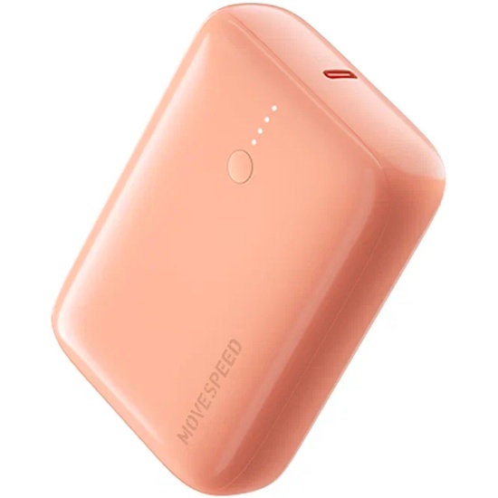 Внешний аккумулятор Movespeed Q10 10000mAh, USB+USB-C, розовый в Челябинске купить по недорогим ценам с доставкой