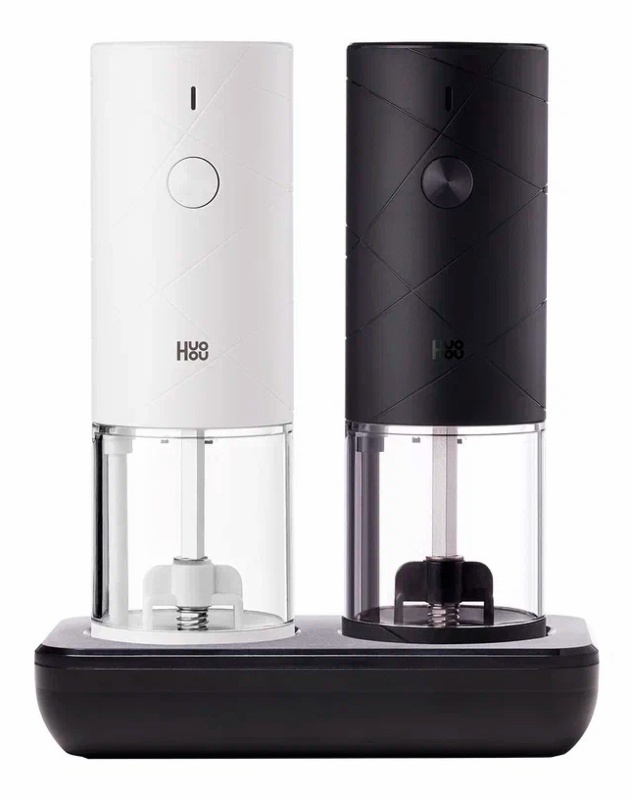 Набор мельниц для специй HuoHou Electric Mini Grinder Rechargable, белая+черная (HU0275) в Челябинске купить по недорогим ценам с доставкой
