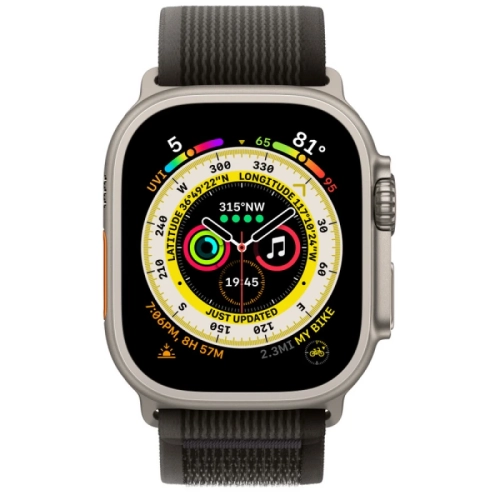 Умные часы Apple Watch Ultra GPS+Cellular 49mm Titanium Case with Black/Grey Trail Loop (EU)