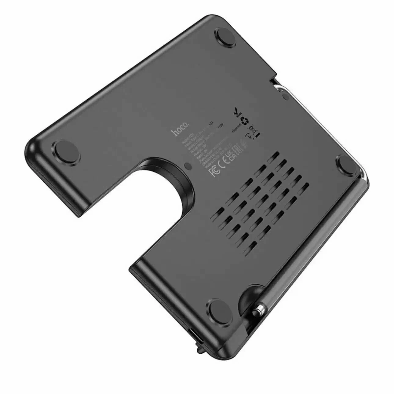Беспроводное зарядное устройство HOCO CQ2 для iPhone/ Airpods/ Galaxy Watch, черная в Челябинске купить по недорогим ценам с доставкой