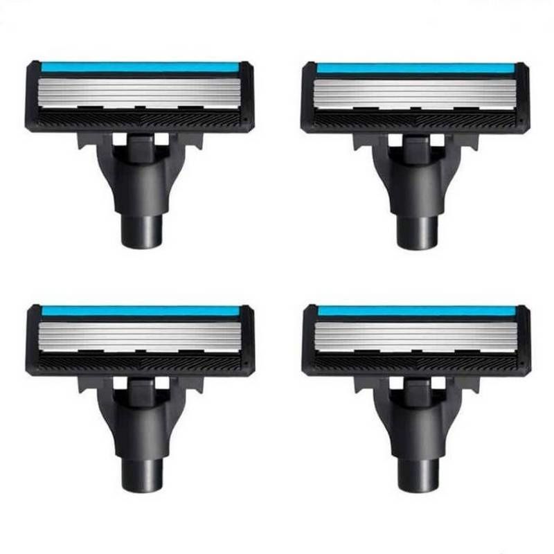 Xiaomi Сменные лезвия для бритвы Xiaomi Mijia Lemon Razer (4шт) в Челябинске купить по недорогим ценам с доставкой