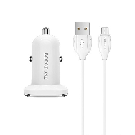 АЗУ Borofone BZ12A QC3.0 1xUSB 18W + кабель Micro в Челябинске купить по недорогим ценам с доставкой