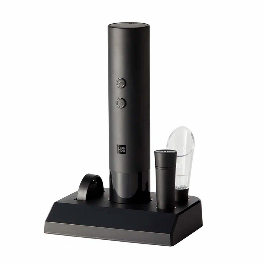 Набор винных аксессуаров HuoHou Electric Wine Bottle Opener 5 in 1 (HU0239), черный в Челябинске купить по недорогим ценам с доставкой