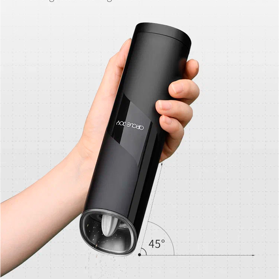 Мельница гравитационная электрическая для специй Circle Joy Electric Grinder CJ-EG04, черная в Челябинске купить по недорогим ценам с доставкой