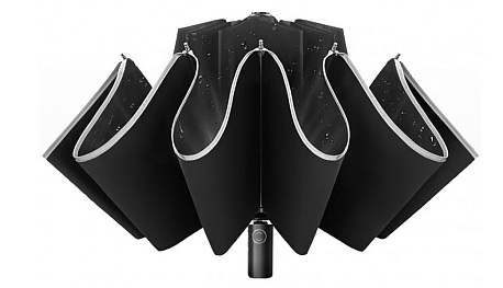 Зонт автомат Xiaomi Zuodu Reverse Folding Umbrella, черный в Челябинске купить по недорогим ценам с доставкой