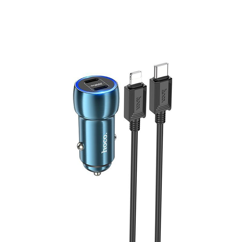 АЗУ HOCO Z48 40W, QC3.0+PD (2xUSB-C) + кабель USB-C