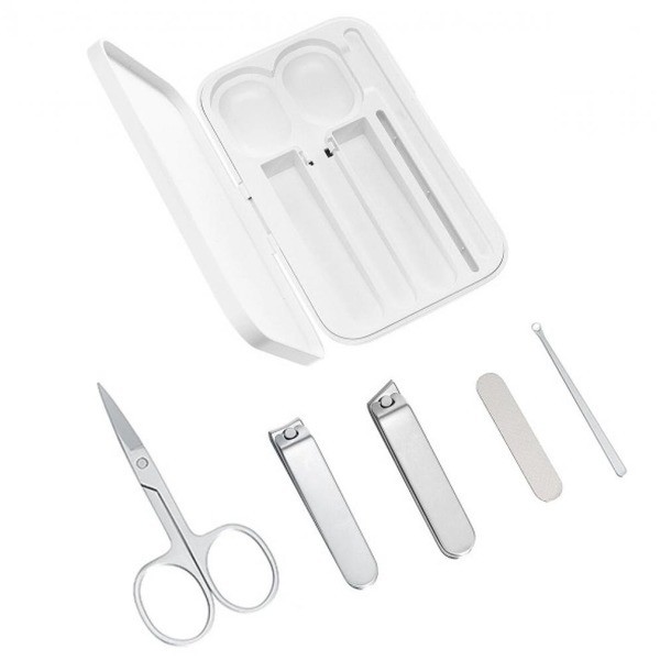 Набор Xiaomi Nail Clipper Five Piece Set, белый/серебристый, 5 предметов в Челябинске купить по недорогим ценам с доставкой