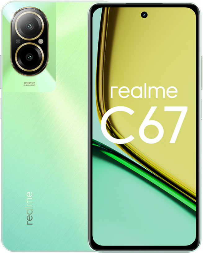 Смартфон Realme C67 8/256 ГБ, зеленый в Челябинске купить по недорогим ценам с доставкой