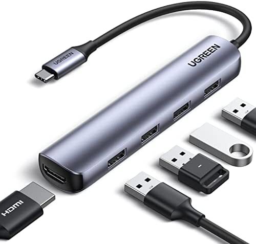 Хаб USB-C Hub Ugreen 5 в 1 to HDMI + 4xUSB 3.0 (CM417) в Челябинске купить по недорогим ценам с доставкой