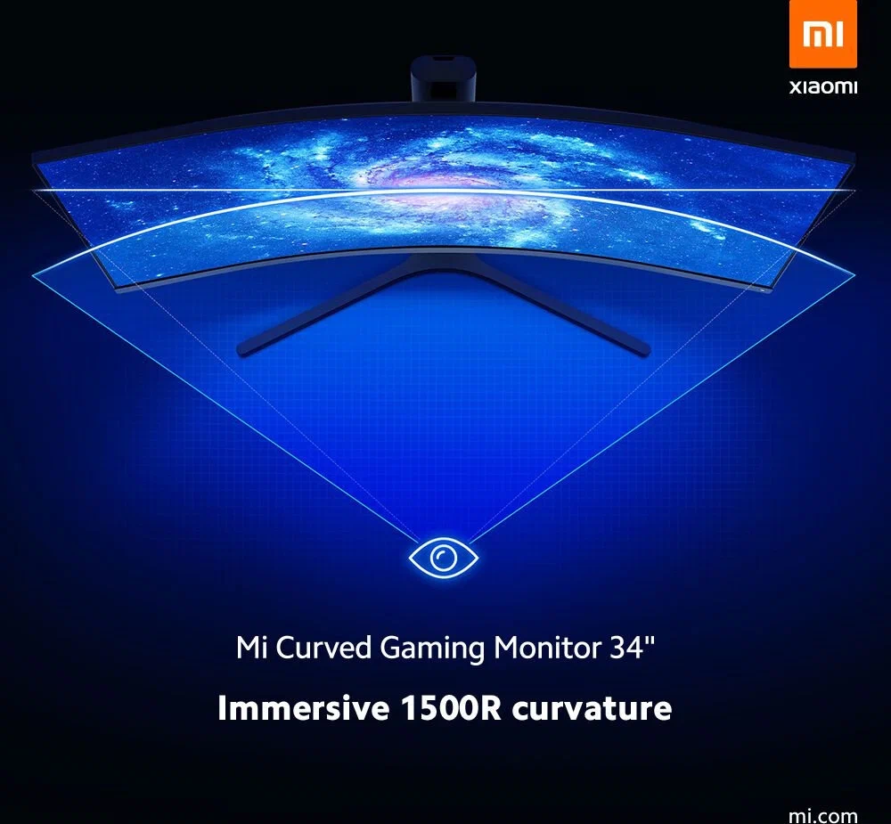 Монитор Xiaomi Curved Gaming Monitor G34WQi 34" в Челябинске купить по недорогим ценам с доставкой