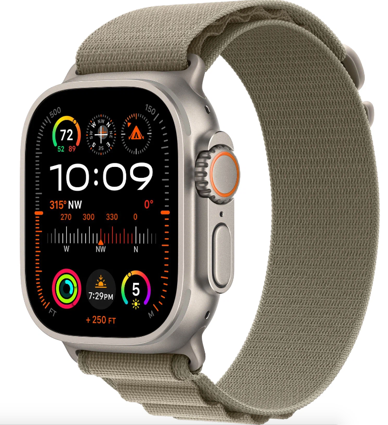 Умные часы Apple Watch Ultra 2 GPS+Cellular 49mm Titanium Case with Olive Alpine Loop (EU) в Челябинске купить по недорогим ценам с доставкой