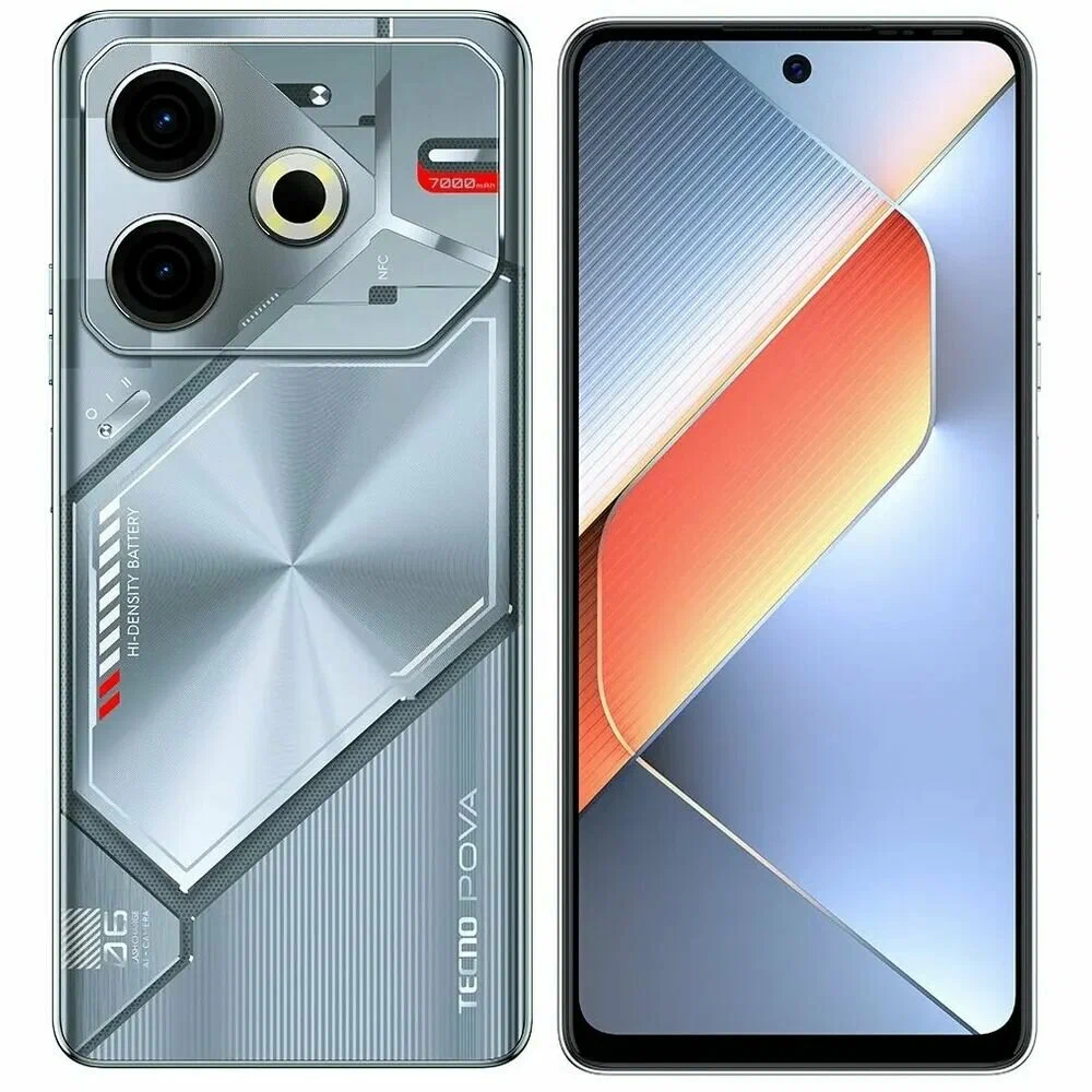 Смартфон Tecno Pova 6 Neo 8/256 ГБ, серебристый в Челябинске купить по недорогим ценам с доставкой