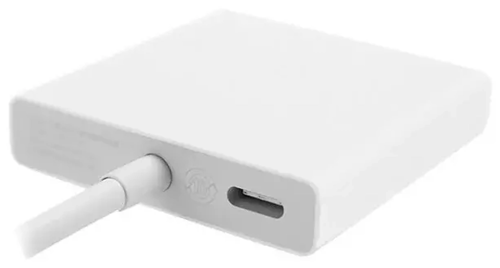 Переходник/адаптер Xiaomi USB Type-C - USB / HDMI (ZJQ01TM), 0.15 м, белый в Челябинске купить по недорогим ценам с доставкой