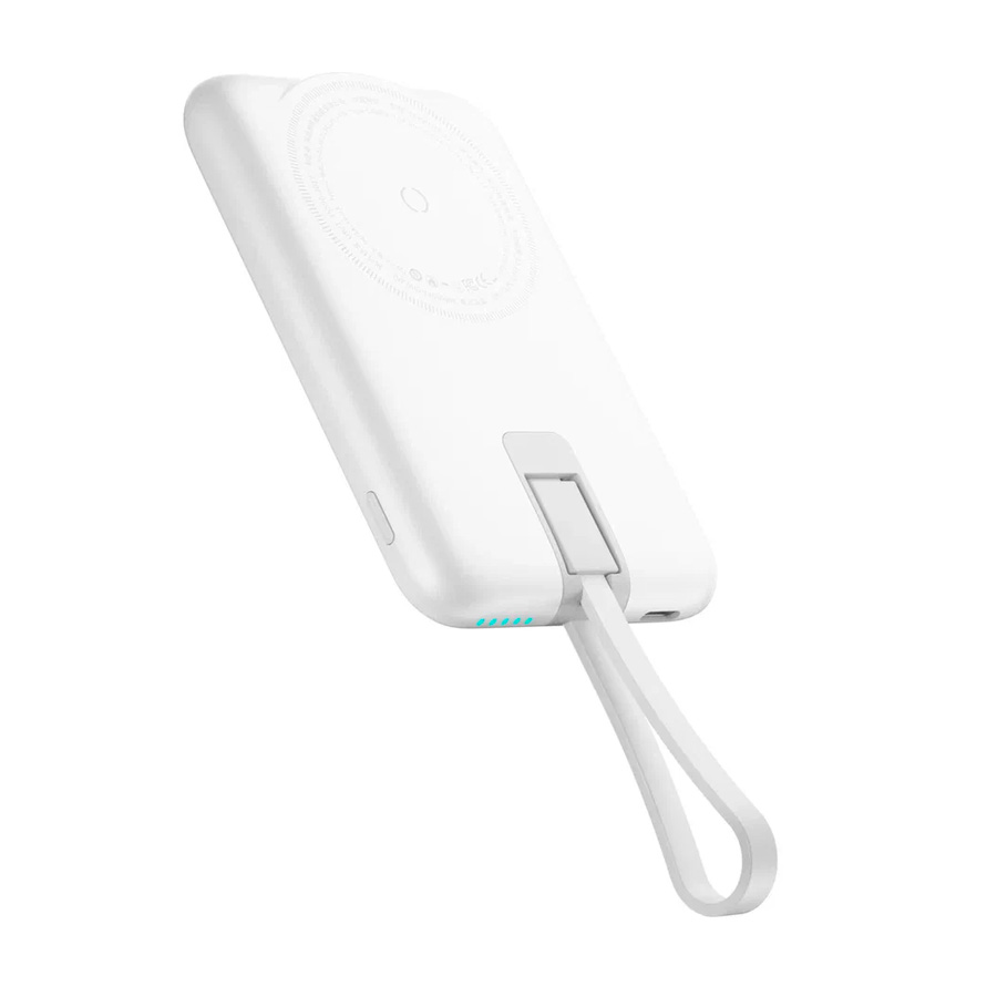 Внешний аккумулятор Movespeed Wireless Charger 5000mAh, USB-C, белый в Челябинске купить по недорогим ценам с доставкой