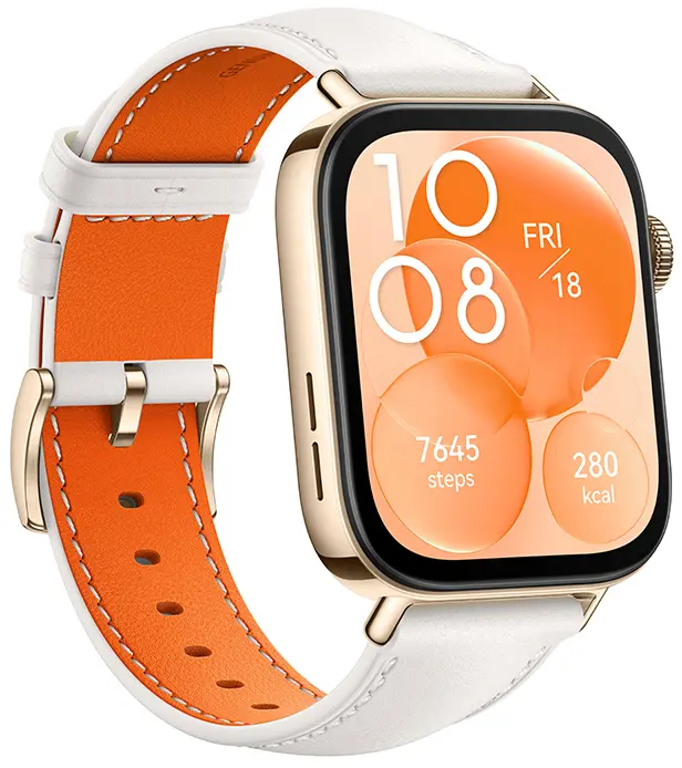 Умные часы HUAWEI Watch Fit 3, белый (кожаный ремешок) в Челябинске купить по недорогим ценам с доставкой