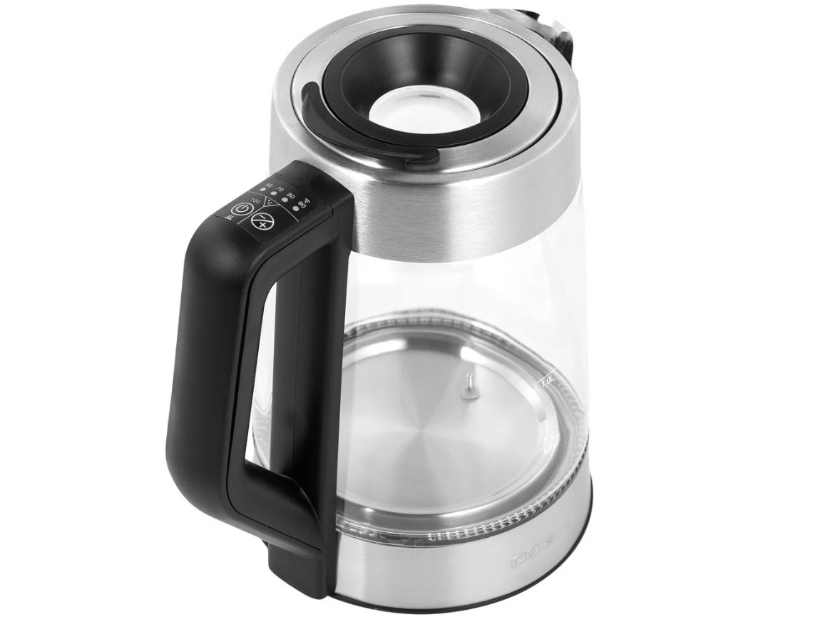 Чайник Polaris PWK 1725CGLD WIFI IQ Home, серебристый/черный в Челябинске купить по недорогим ценам с доставкой