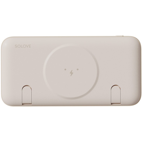 Портативный аккумулятор SOLOVE 10000 мАч Magnetic MagSafe 20W, бежевый (W10) в Челябинске купить по недорогим ценам с доставкой