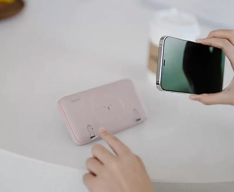 Портативный аккумулятор SOLOVE 10000 мАч Magnetic MagSafe 20W, бежевый (W10) в Челябинске купить по недорогим ценам с доставкой