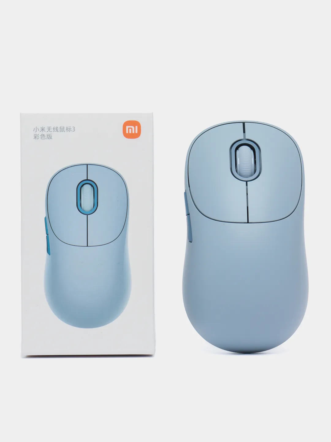 Мышь беспроводная Xiaomi Wireless Mouse 3, синий (XMWXSB03YM) в Челябинске купить по недорогим ценам с доставкой