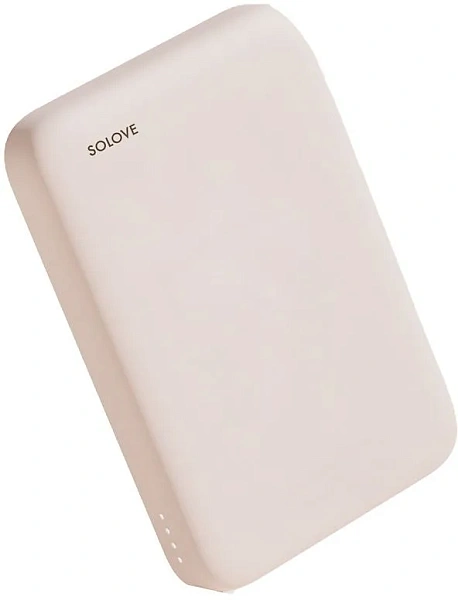 Внешний аккумулятор SOLOVE 10000mAh Magnetic MagSafe 20W (W12 Pro), бежевый в Челябинске купить по недорогим ценам с доставкой