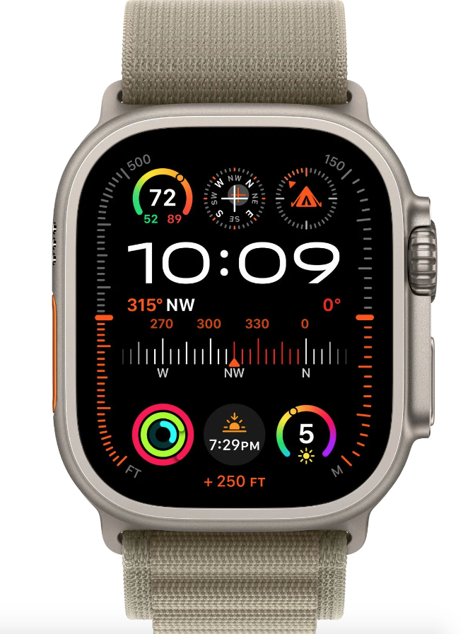 Умные часы Apple Watch Ultra 2 GPS+Cellular 49mm Titanium Case with Olive Alpine Loop (EU) в Челябинске купить по недорогим ценам с доставкой