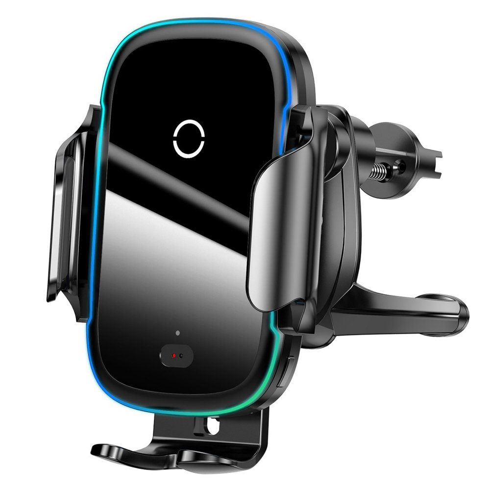 Автомобильный держатель с БЗУ Baseus Halo Electric Wireless Charging Car Mount 15W (BS-CM015)
