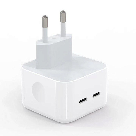 СЗУ MOCOLL PD GaN Fast Charger GAN 35W, белый (2хUSB-C) в Челябинске купить по недорогим ценам с доставкой