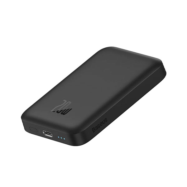 Внешний аккумулятор с беспроводной зарядкой Baseus Magnetic Mini Wireless 20000mAh 20W чёрный в Челябинске купить по недорогим ценам с доставкой