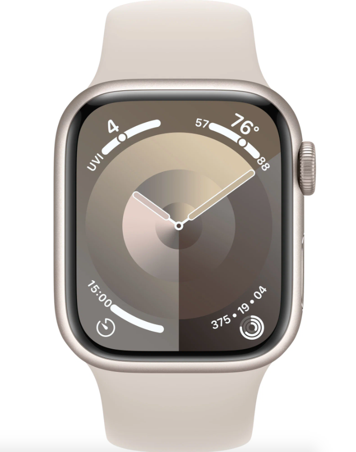 Умные часы Apple Watch Series 9 41mm Starlight Aluminium Case with Starlight Sport Band