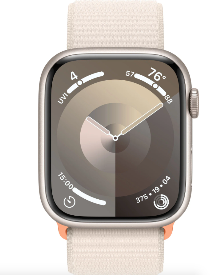 Умные часы Apple Watch Series 9 41mm Starlight Aluminium Case with Starlight Sport Loop