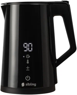 Умный электрический чайник Sibling Powerspace-SK1, черный в Челябинске купить по недорогим ценам с доставкой