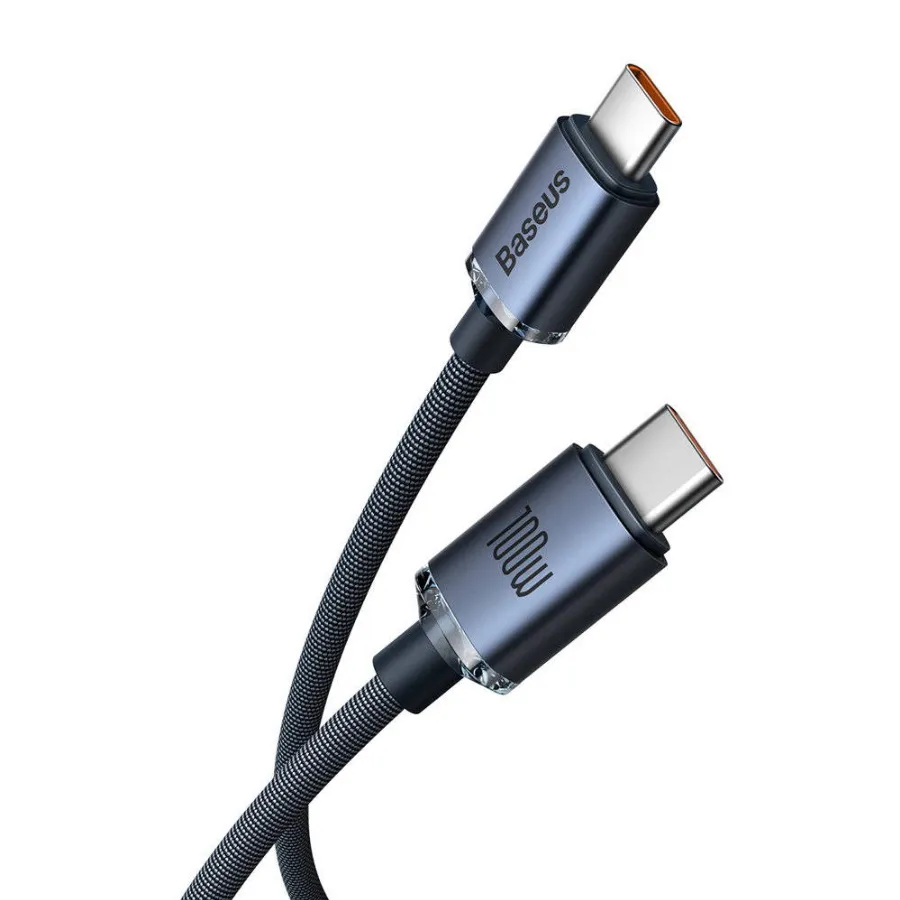 Кабель Baseus Crystal Shine Series Fast Charge Cable Type-C to Type-C 100W 1.2m в Челябинске купить по недорогим ценам с доставкой
