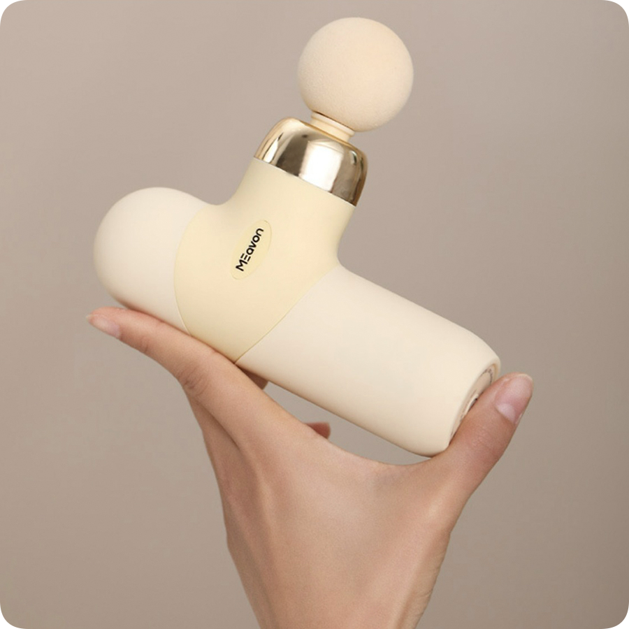 Фасциальный массажер для тела Xiaomi Meavon Fascia Massage Gun Muscle Relaxation Mini 2 Beige в Челябинске купить по недорогим ценам с доставкой