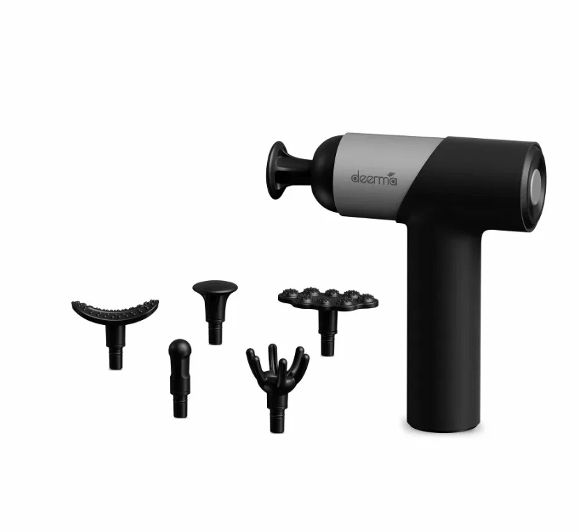 Массажный пистолет Deerma DEM-M101G, черный в Челябинске купить по недорогим ценам с доставкой