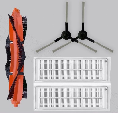 Набор аксессуаров для роботов пылесосов Xiaomi Viomi,Mop P,V3 Pro,SKV4110GL (5 предметов), черный в Челябинске купить по недорогим ценам с доставкой