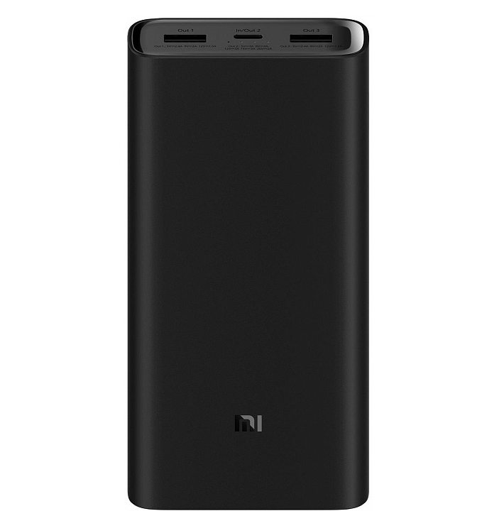 Аккумулятор Xiaomi Mi Power Bank 3 Pro 20000 (PLM07ZM), черный в Челябинске купить по недорогим ценам с доставкой