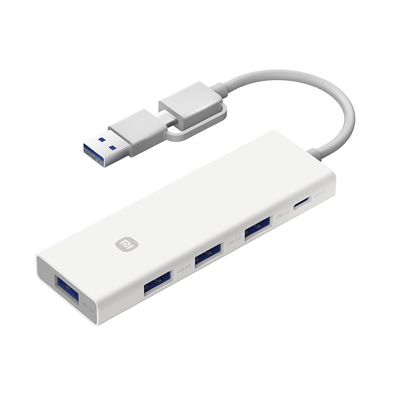 USB-хаб адаптер Xiaomi 4-in-1 Dual-Head Splitter (XMSTFXQ01YM) в Челябинске купить по недорогим ценам с доставкой