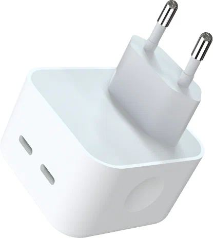 СЗУ MOCOLL PD GaN Fast Charger GAN 35W, белый (2хUSB-C) в Челябинске купить по недорогим ценам с доставкой