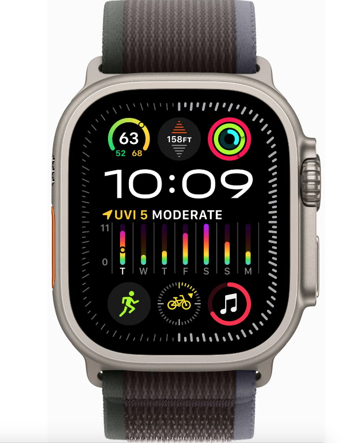 Умные часы Apple Watch Ultra 2 GPS+Cellular 49mm Titanium Case with Blue/Black Trail Loop (EU) в Челябинске купить по недорогим ценам с доставкой