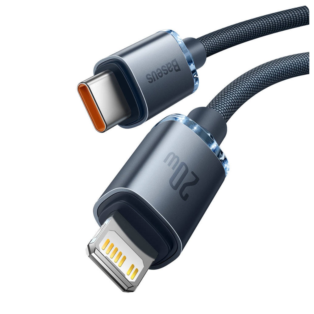 Кабель Baseus Crystal Shine Series Fast Charging Data Cable Type-C to Lightning 20W 1.2m в Челябинске купить по недорогим ценам с доставкой