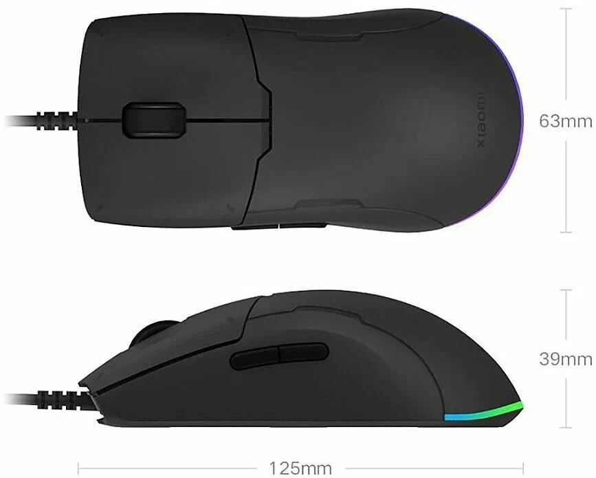 Игровая мышь Xiaomi Mi Game Mouse Lite, черный (YXSB01YM) в Челябинске купить по недорогим ценам с доставкой
