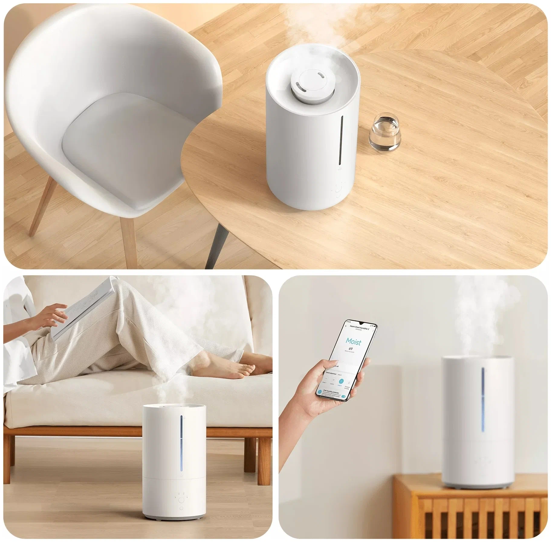 Увлажнитель воздуха Xiaomi Smart Humidifier 2 (MJJSQ05DY), белый в Челябинске купить по недорогим ценам с доставкой