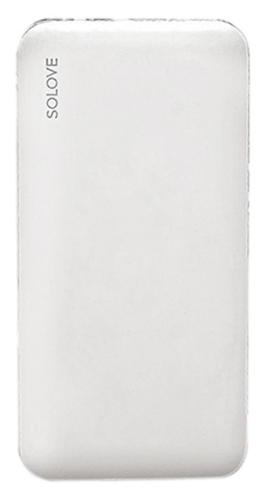Внешний аккумулятор Power Bank Xiaomi SOLOVE 10000mAh с 2xUSB (001M+ White) в Челябинске купить по недорогим ценам с доставкой
