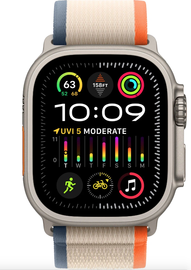 Умные часы Apple Watch Ultra 2 GPS+Cellular 49mm Titanium Case with Orange/Beige Trail Loop (EU) в Челябинске купить по недорогим ценам с доставкой