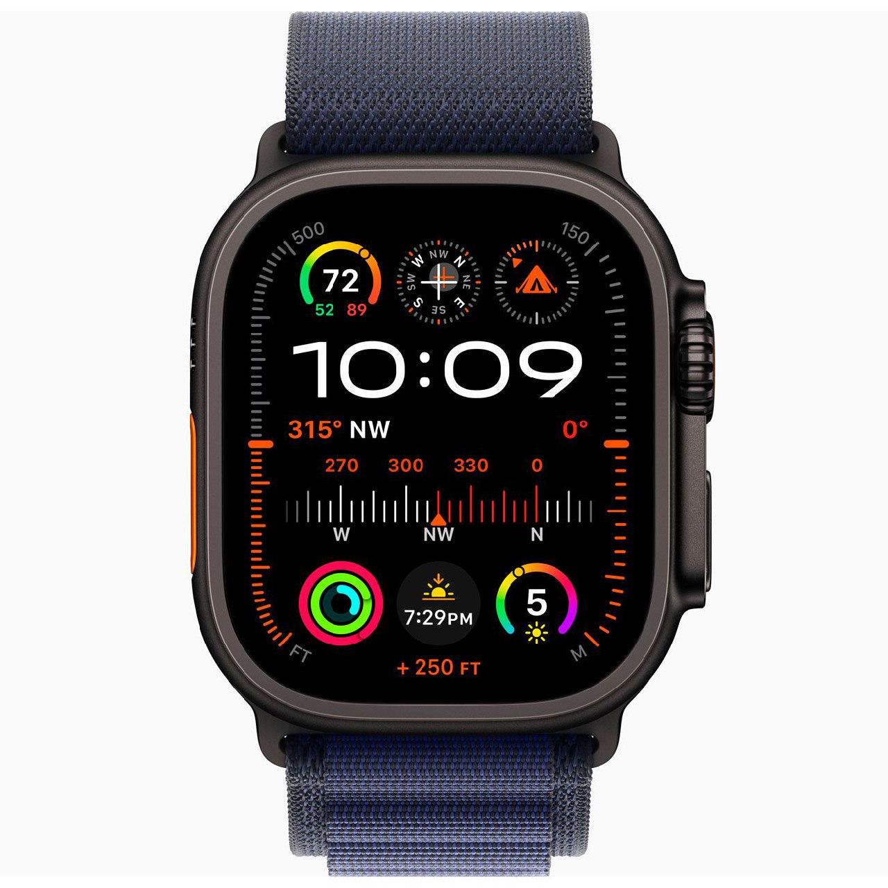 Умные часы Apple Watch Ultra 2 GPS+Cellular 49mm Black Titanium Case with Navy Large Alpine Loop(EU) в Челябинске купить по недорогим ценам с доставкой