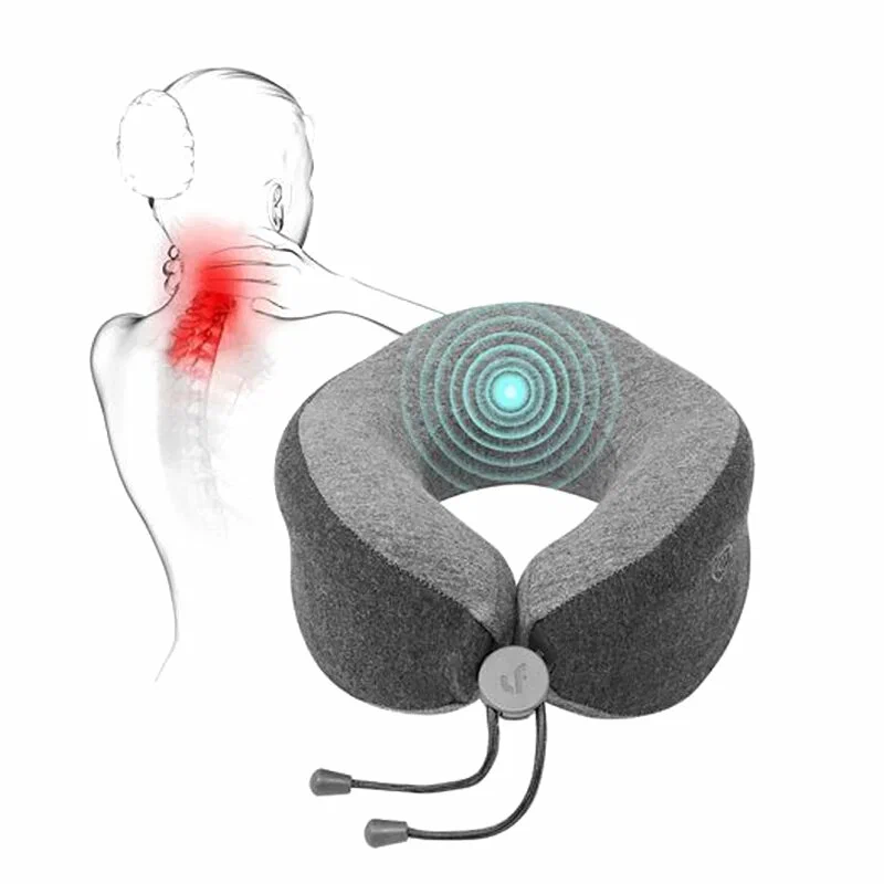 Xiaomi массажная подушка LeFan Comfort-U Pillow Massager LRS100 26.5x24x10 см, серый в Челябинске купить по недорогим ценам с доставкой