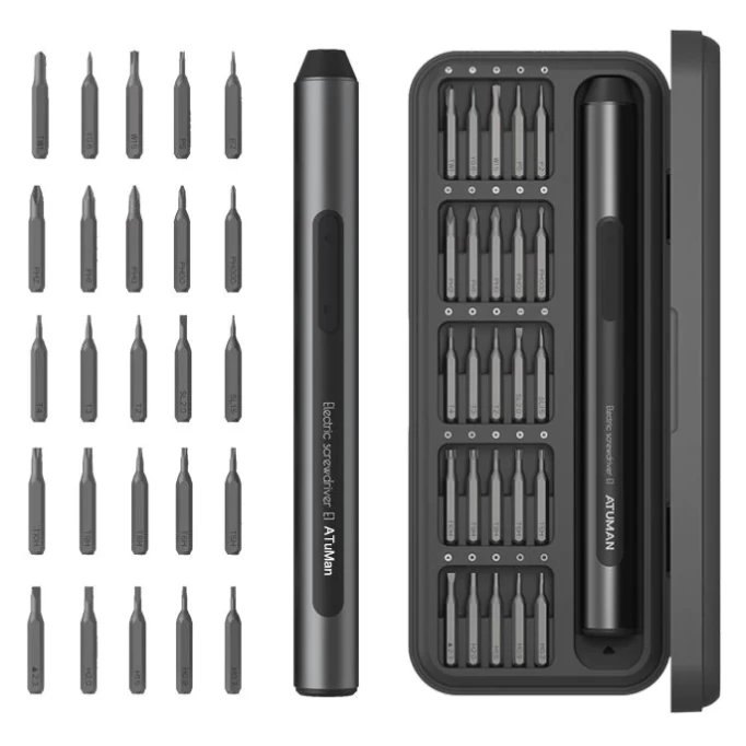 Электрическая отвертка Xiaomi DUKA Atuman Е1 Electric Precisoon Screwdriver Set (25 бит) в Челябинске купить по недорогим ценам с доставкой