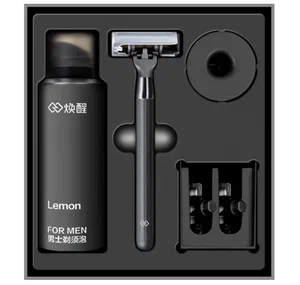Набор Xiaomi пена, подставка, бритвенный станок Lemon H300 в Челябинске купить по недорогим ценам с доставкой