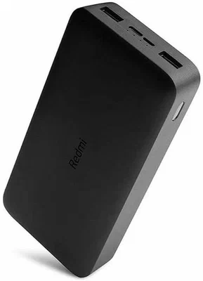Внешний аккумулятор Xiaomi Redmi Power Bank 20000 mAh Black в Челябинске купить по недорогим ценам с доставкой